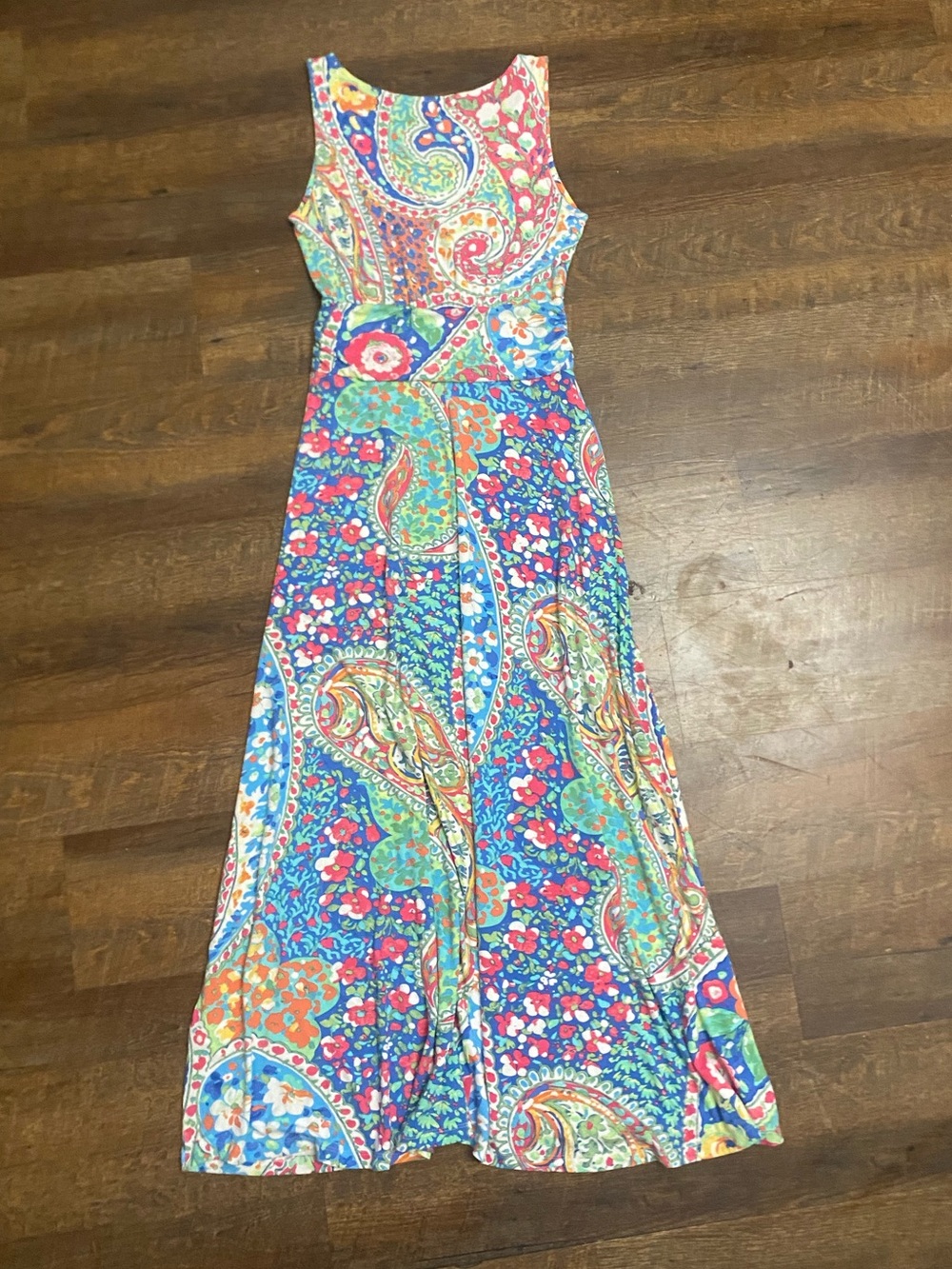Cynthia Rowley Women’s S Multicolor Sleeveless Maxi Dress - Picture 5 of 7